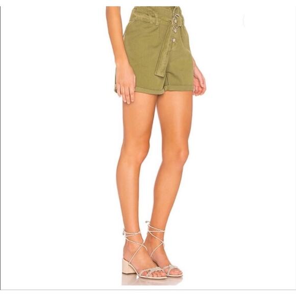 Free People Cindy Utility High Waisted Shorts Size 0 - Picture 2 of 9